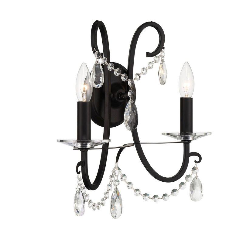 Crystorama Lighting Othello 2 - Light Sconce in  Matte Black