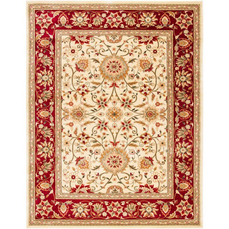 Lyndhurst LNH212 Power Loomed Area Rug - Ivory/Red - 8'9"x11'9" - Safavieh.