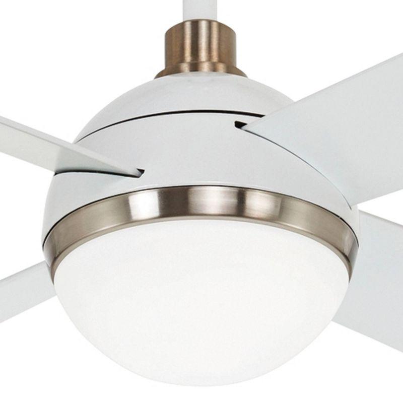 54" 4 - Blade LED Standard Ceiling Fan with Remote Control and Light Kit Included