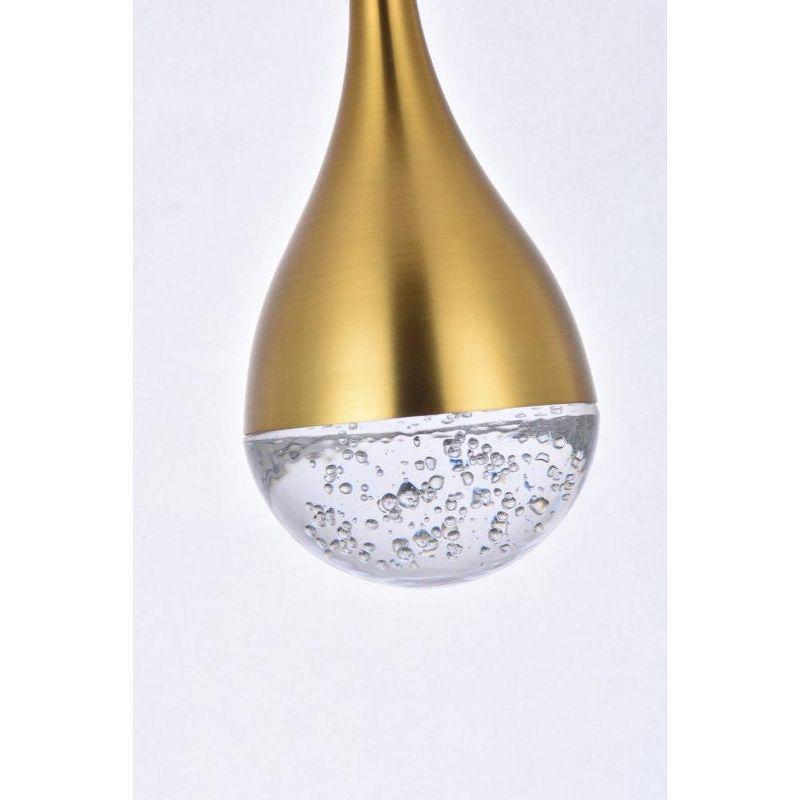 Elegant Lighting Amherst 5 - Light Pendant in  Satin Gold