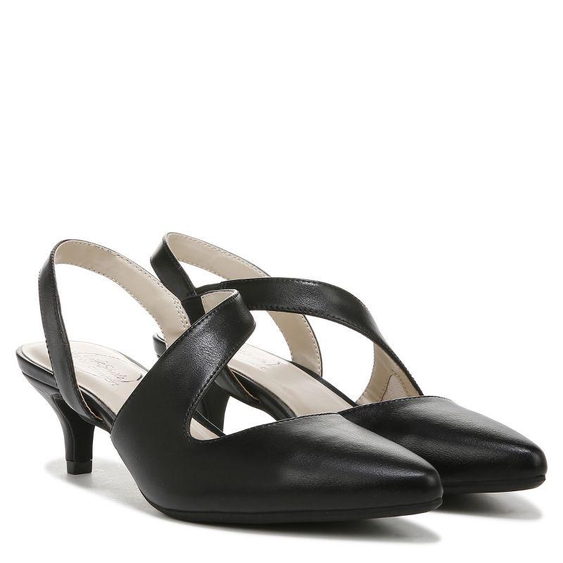 LifeStride Womens Magnetic Pump Black Synthetic 7 W