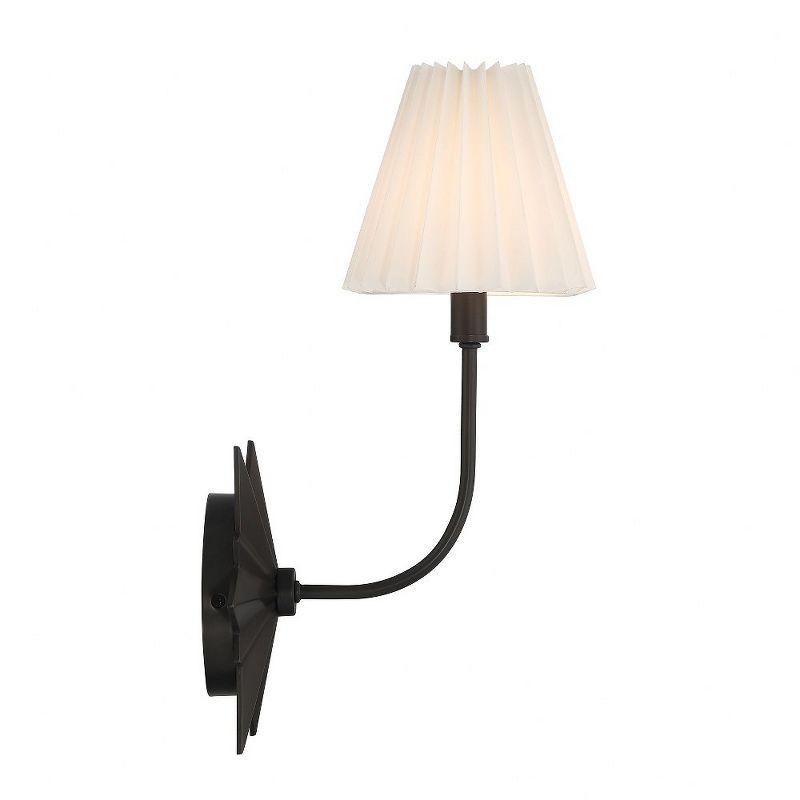 Ivy Bronx Ligetti Metal Armed Sconce in Black
