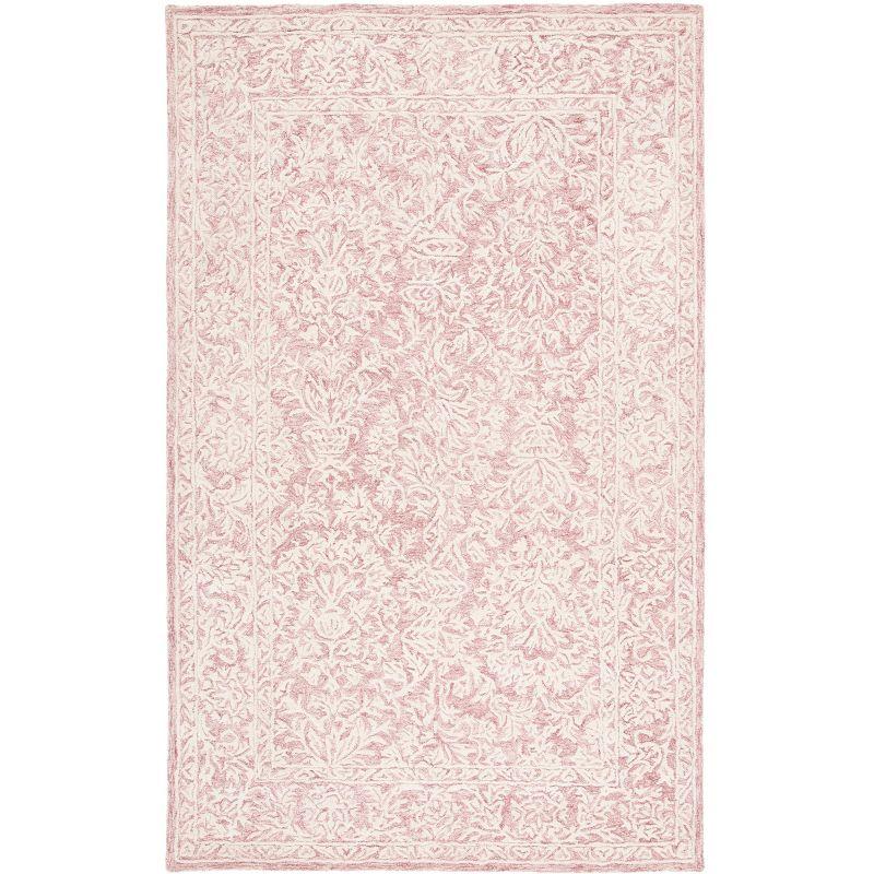 Metro MET864 Hand Tufted Indoor Area Rug - Pink/Ivory - 5'x8' - Safavieh