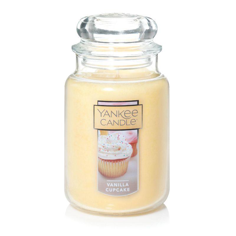 22oz Vanilla Cupcake Scented Jar Candle with Glass Container