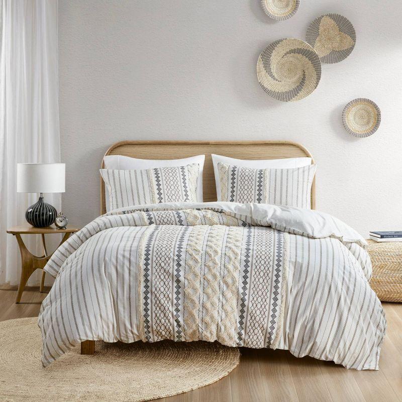 Imani Cotton Printed Duvet Cover Set