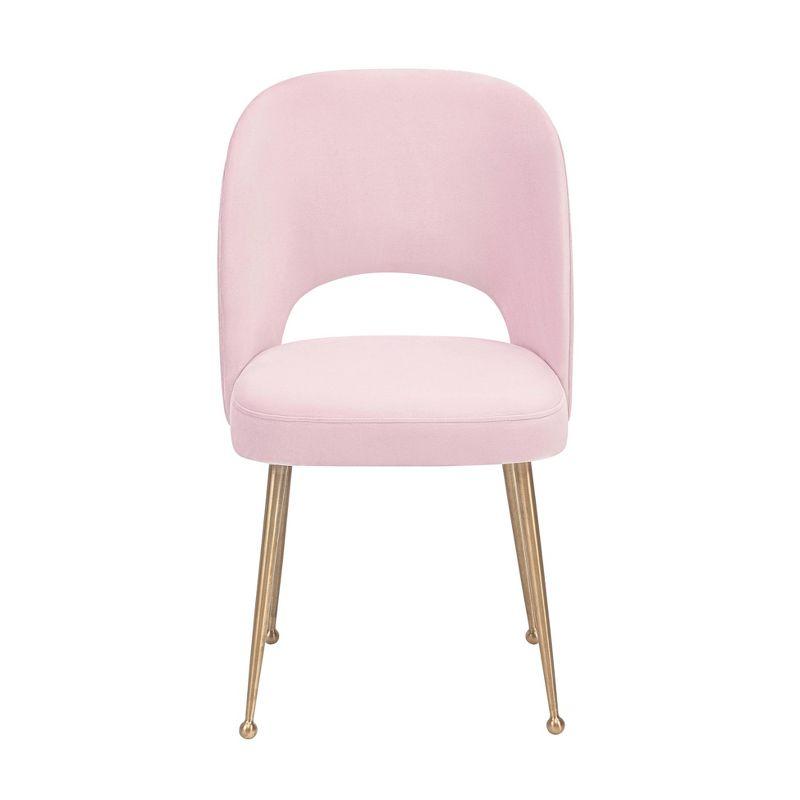 Swell Velvet Metal Side Chair