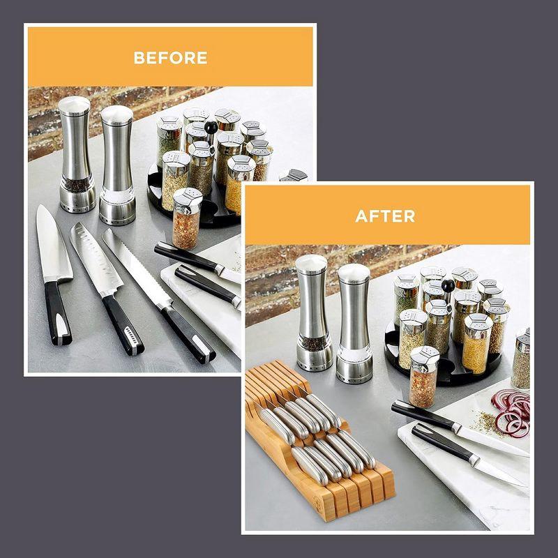 Bambusi Bambüsi 12 Slot Drawer Knife Block