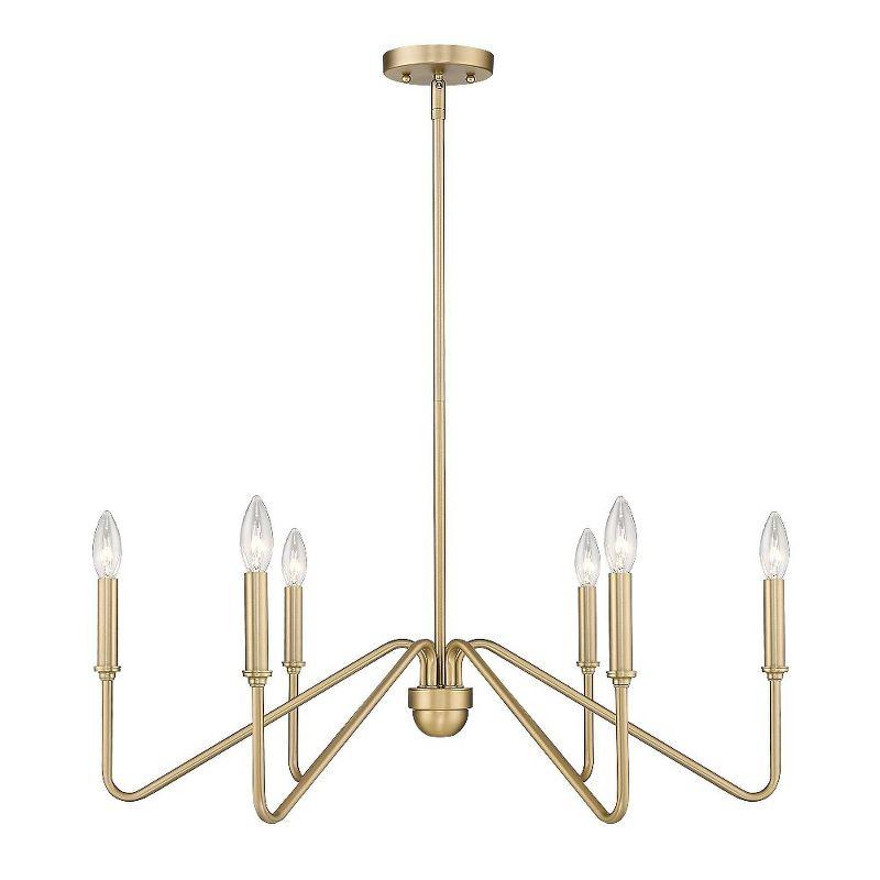 Golden Lighting Kennedy 6-Light Chandelier in Brushed Champagne Bronze