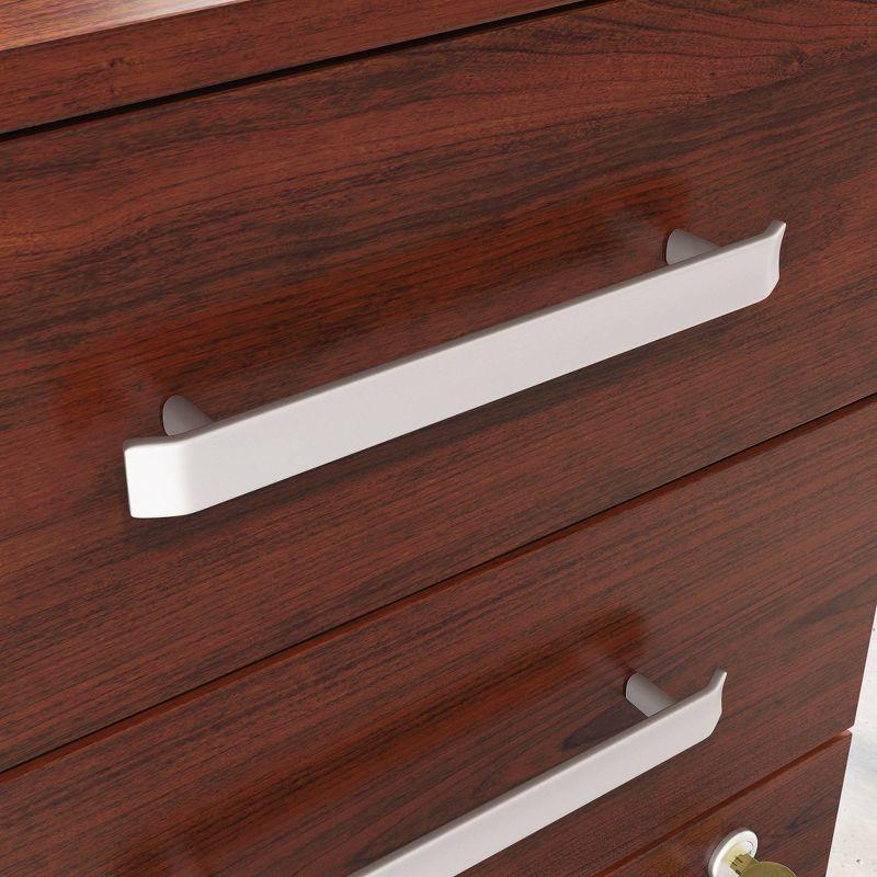 Classic Cherry 3-Drawer Lockable Mobile Pedestal File Cabinet