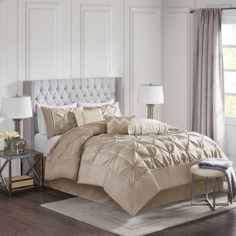 Madison Park Laurel 7 Piece Tufted Comforter Set