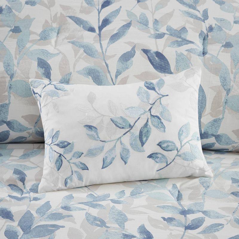Madison Park Essentials Sofia Microfiber Reversible Comforter Set with Bed Sheets