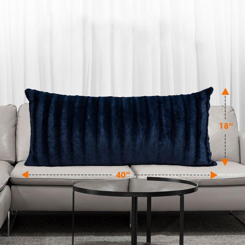 Cheer Collection Faux Fur Throw Pillow