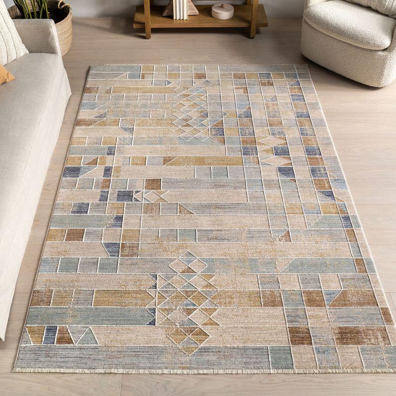 Nuloom Rivka Modern Geometric Indoor Area Rug, 4' x 6', Multicolor