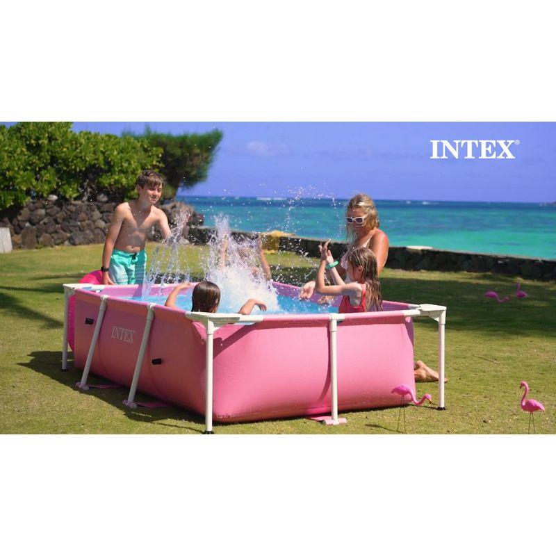 Intex Plastic Rectangle Frame Set Pool 23.62'' H x 59'' W x 86.62'' L