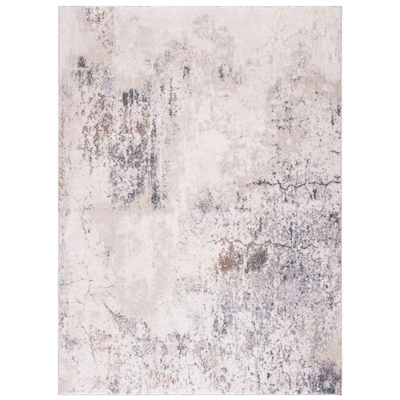 Aston ASN708 Power Loomed Indoor Area Rug - Ivory/Grey - 5'3"x7'7" - Safavieh