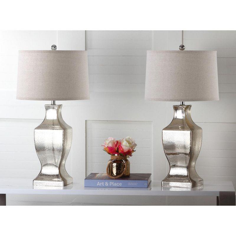 Glass Bottom Lamp (Set of 2) - 29 Inch Height - LIT4156 - Bronze - Safavieh