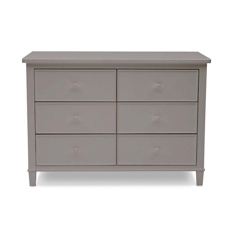 Gray Pine 6-Drawer Double Nursery Dresser