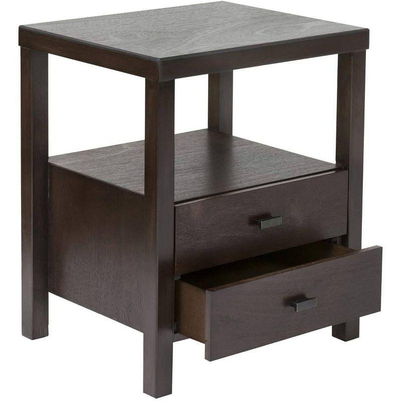 Westwood Acacia Solid Wood 2-Drawer Nightstand - Brown