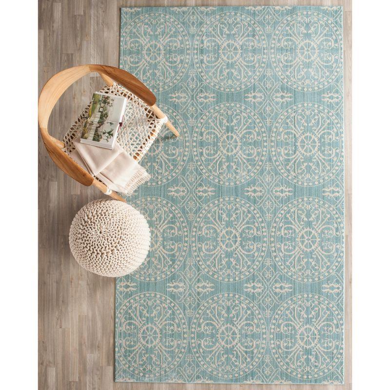 Valencia VAL214 Power Loomed Indoor Area Rug - Alpine/Cream - 5'x8' - Safavieh