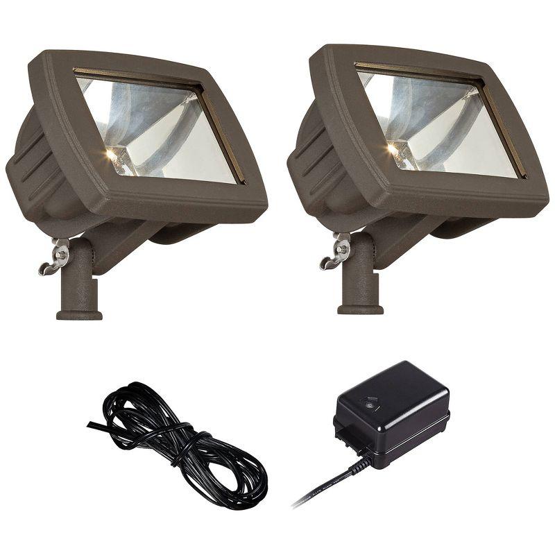 Bronze LED Flood Light Landscape Kit with Transformer