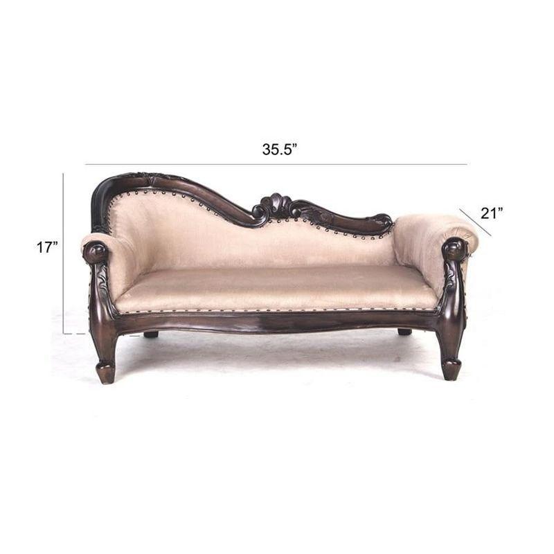 D-Art Collection Mahogany Victorian Pet Sofa