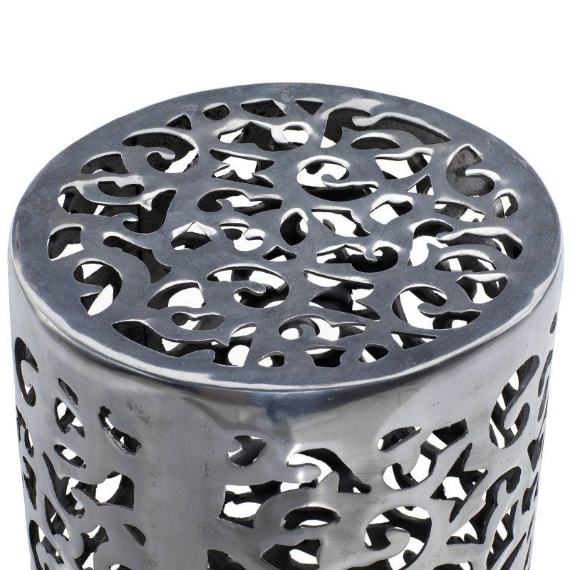 World Menagerie Alesia Aluminum Accent Stool