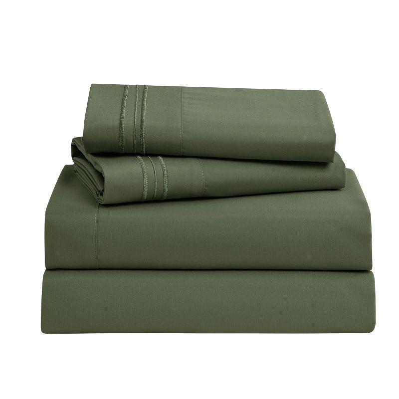 Nestl Double Brushed Hotel Luxury Sheet Set with Extra Soft Sheets & Pillowcases