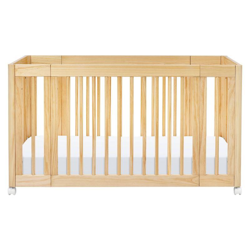 Babyletto Yuzu Natural Wood 8-in-1 Convertible Baby Crib with All Stages Conversion Kit