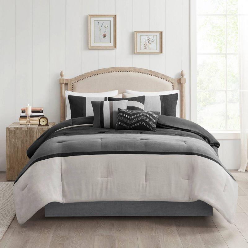 Madison Park Palisades Microfiber Comforter Set