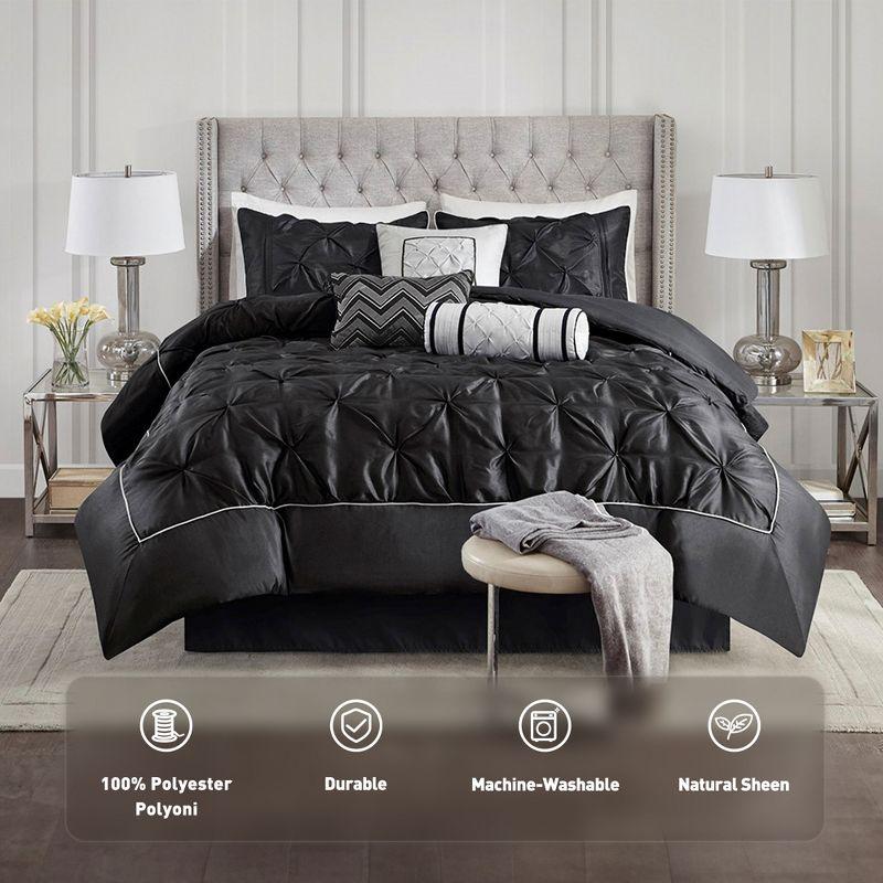 Madison Park Laurel 7 Piece Tufted Comforter Set