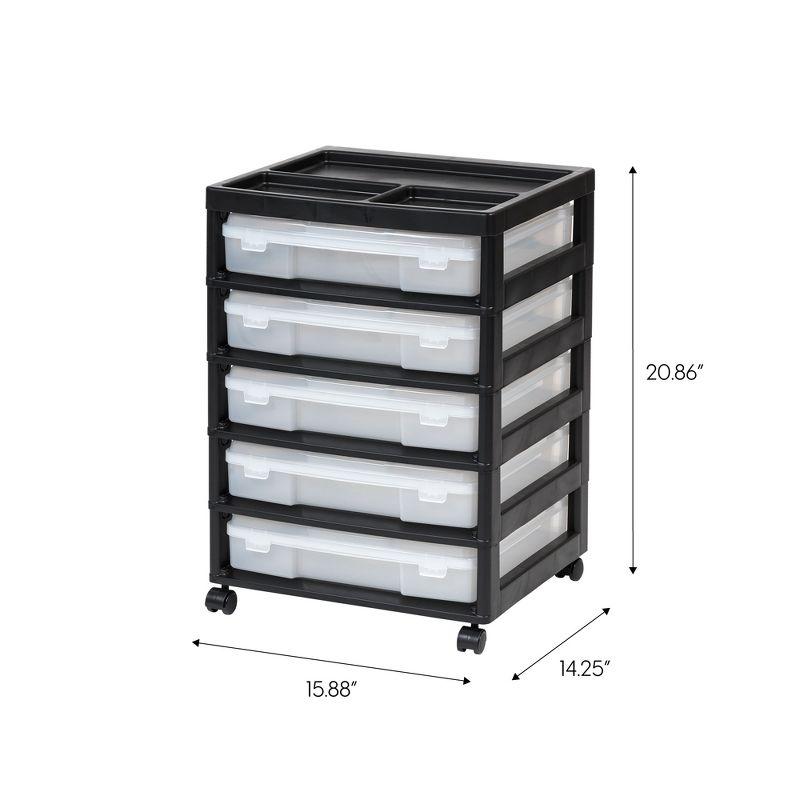 IRIS USA, Inc. Drawer Plastic Storage Chest with Casters