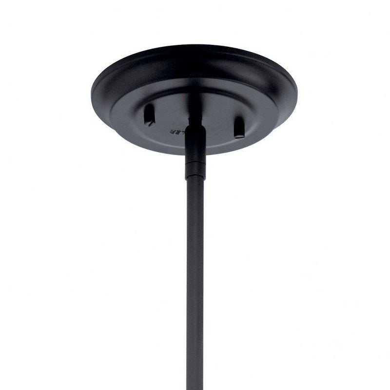 Elias 16" 1 Light Semi Flush Black