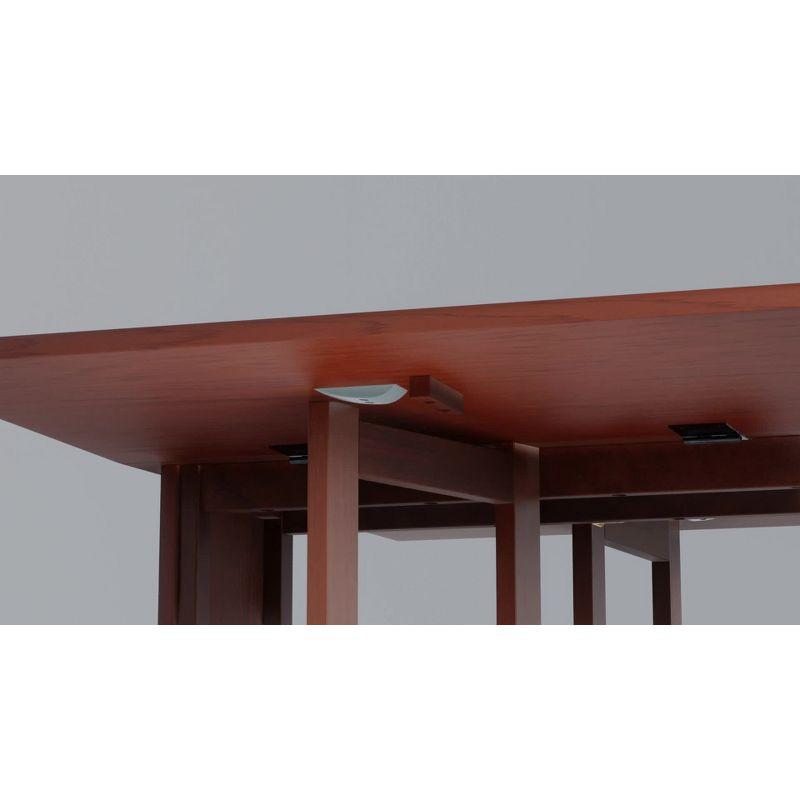 Contemporary Walnut Solid Wood Extendable Dining Table