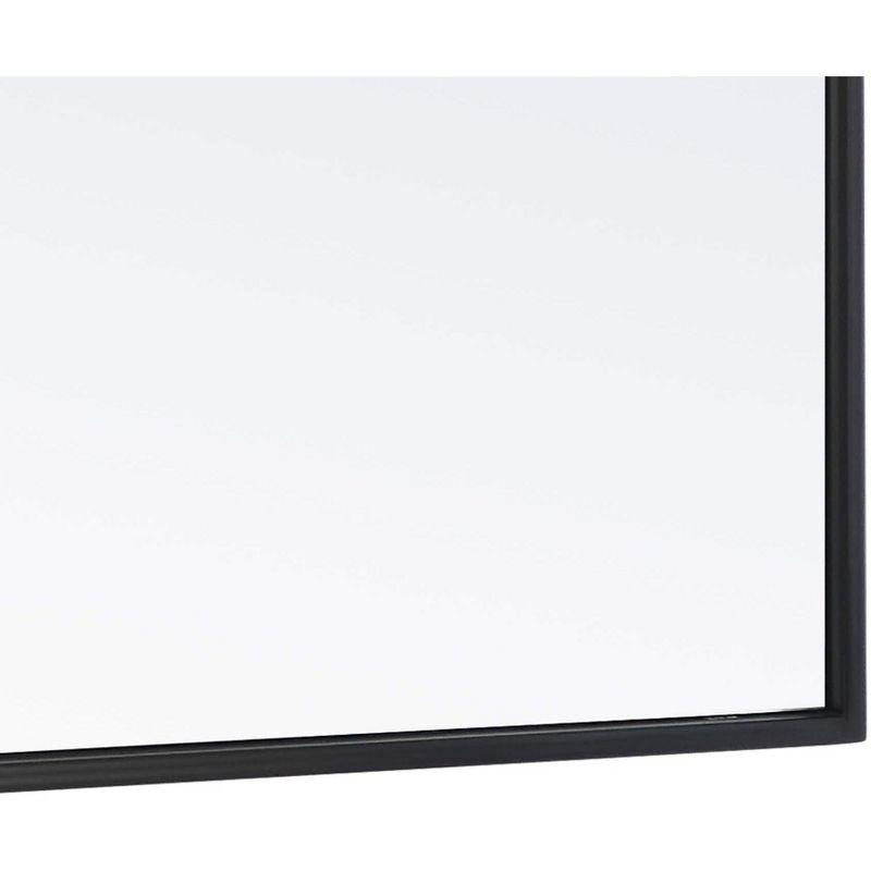 Elegant Lighting Metal frame Rectangle Mirror 24 inch Silver