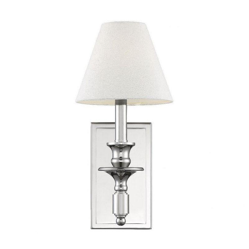 Savoy House Washburn 1 - Light Wall Light in  Polished Nickel