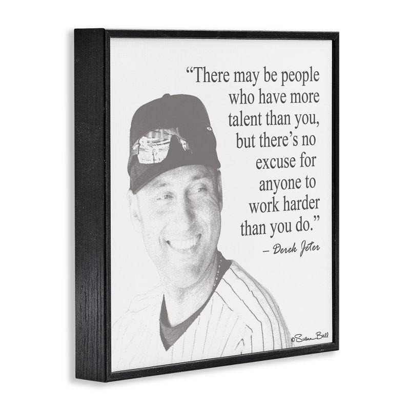 Stupell Industries Work Hard Derek Jeter Quote, 12" x 12"