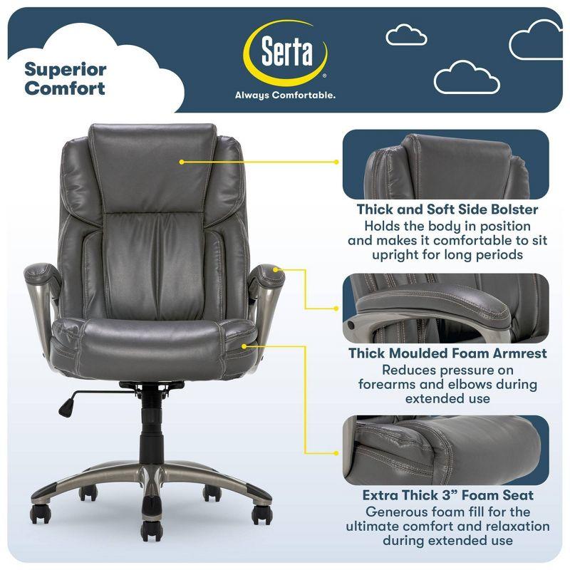 Works Executive Office Chair Harvard Gray - Serta