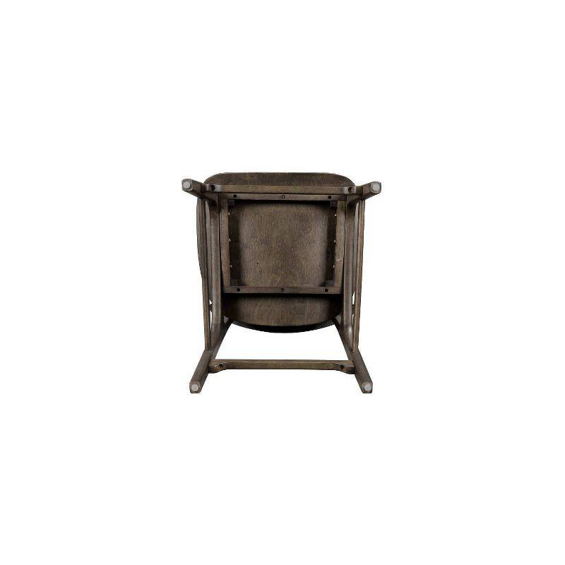 Boraam Solvang Wood Counter Height Barstool Carbonite Finish