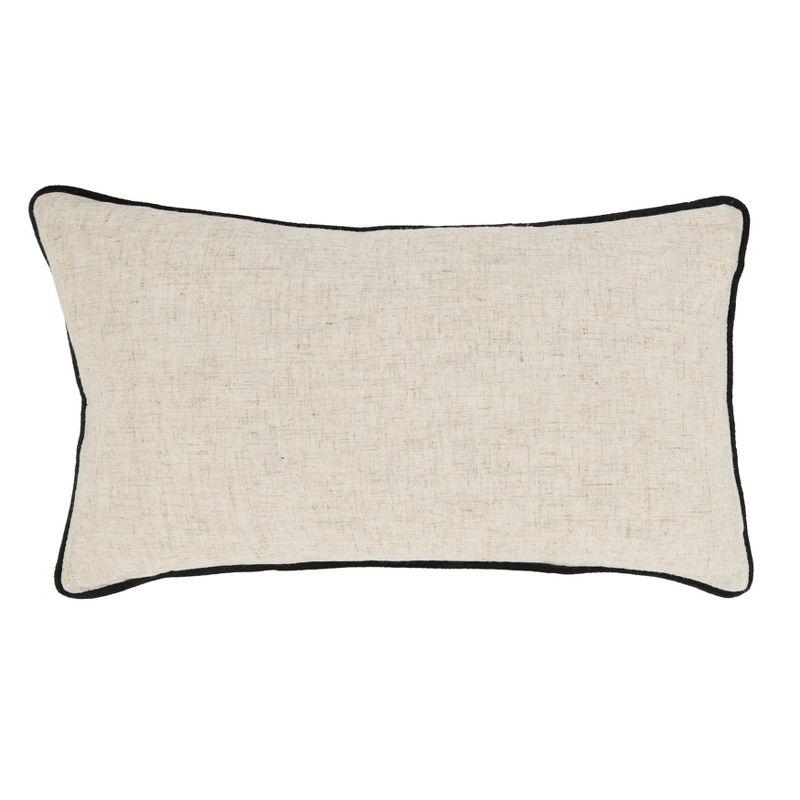 Saro Lifestyle Toscana Daydream Throw Pillow Cover with Piping