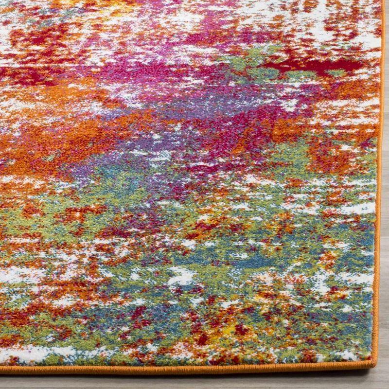 Watercolor WTC695 Power Loomed Indoor Accent Rug - Orange/Green - 2'7"x5' - Safavieh.