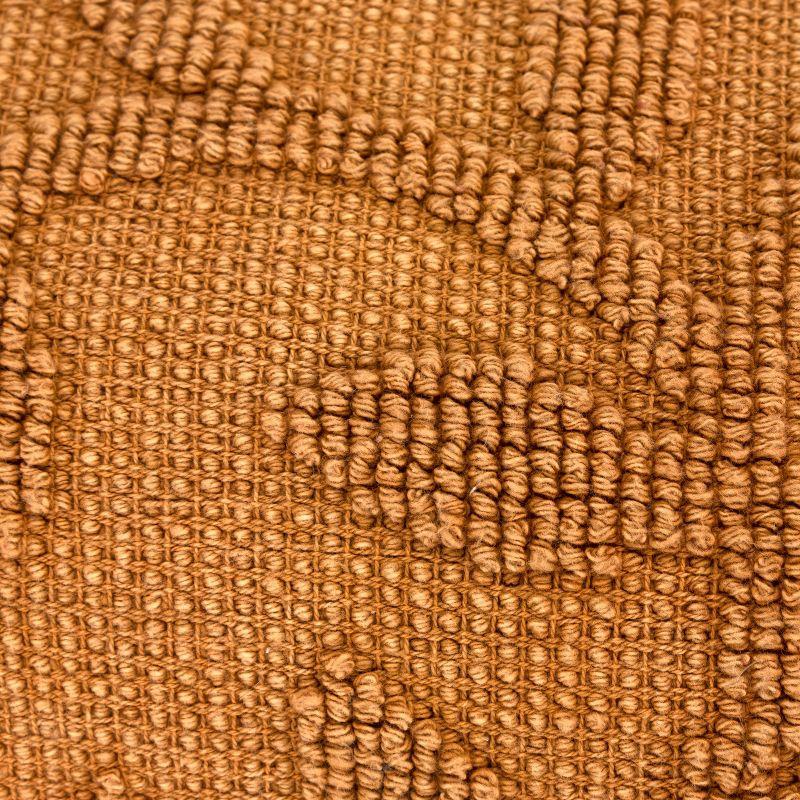 HomeRoots 14" X 26" Pumpkin Botanical Cotton Throw Pillow With Texture