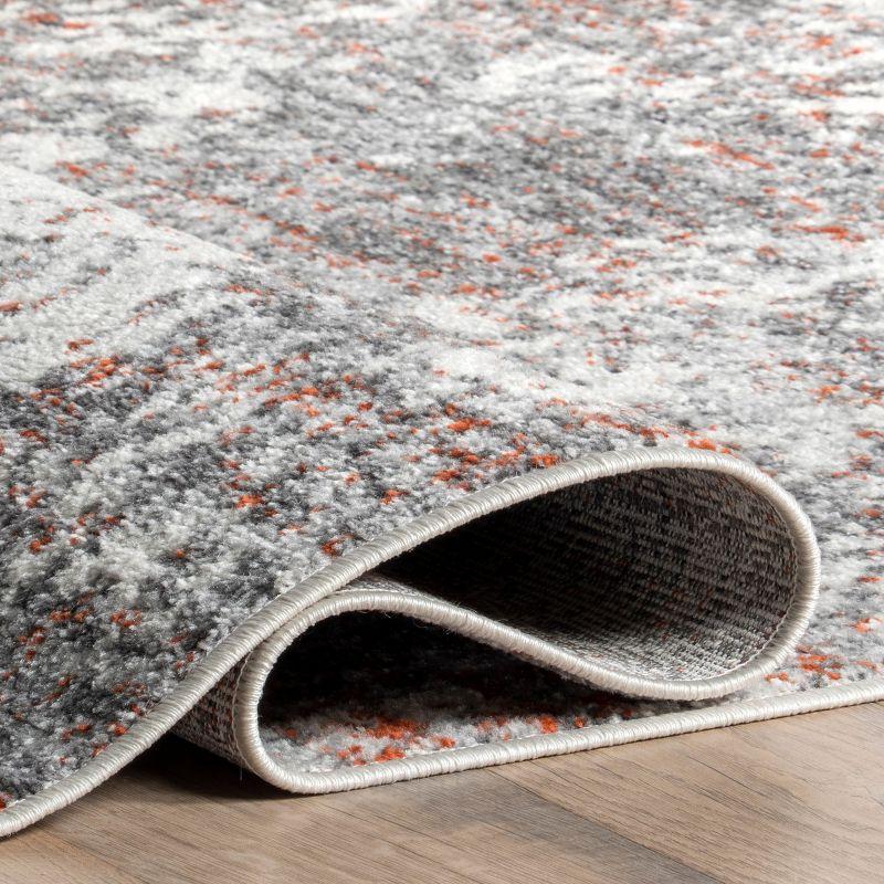 Nuloom Deedra Abstract 4x6 Indoor Area Rug for Living Room Bedroom Dining Room Kitchen, Red/Ivory