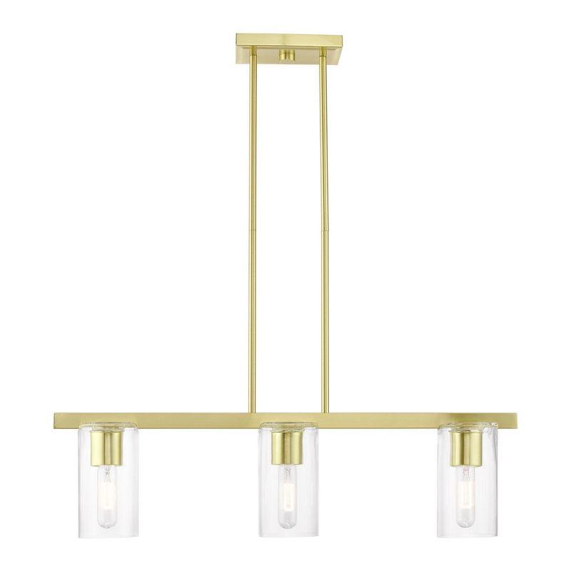 Livex Lighting Clarion 3 - Light Chandelier in  Satin Brass