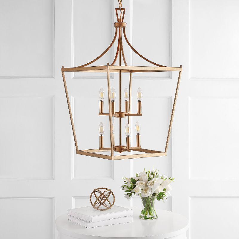 Vallor Gold LED 8-Light Pendant with Candelabra