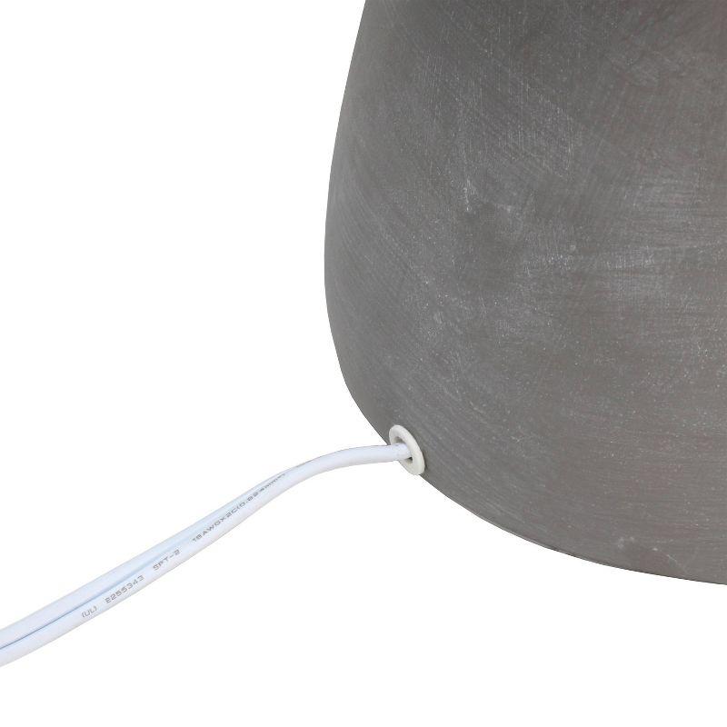 Round Concrete Table Lamp with Shade - Simple Designs