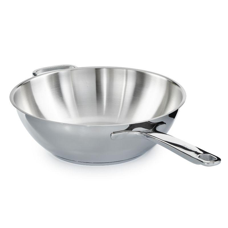 BergHOFF DiNA Helix Recycled 18/10 Stainless Steel 12" Wok 5.6qt.