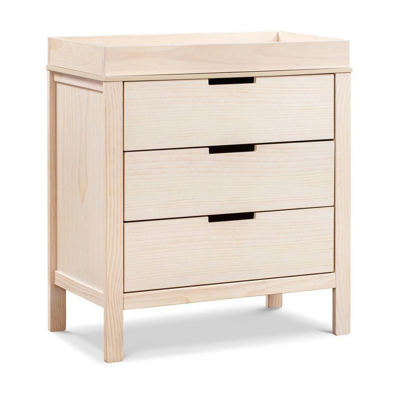 Washed Natural Pinewood 3-Drawer Nursery Dresser