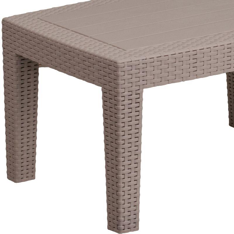 Flash Furniture Rattan Coffee Table