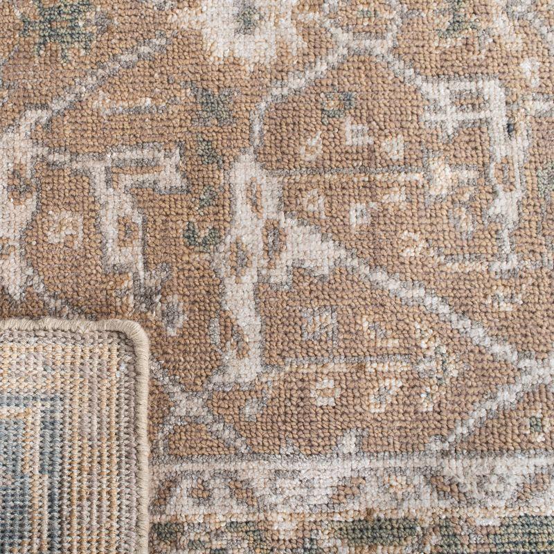 Maharaja MHJ256 Hand Knotted Area Rug - Putty/Grey - 5'x8' - Safavieh.