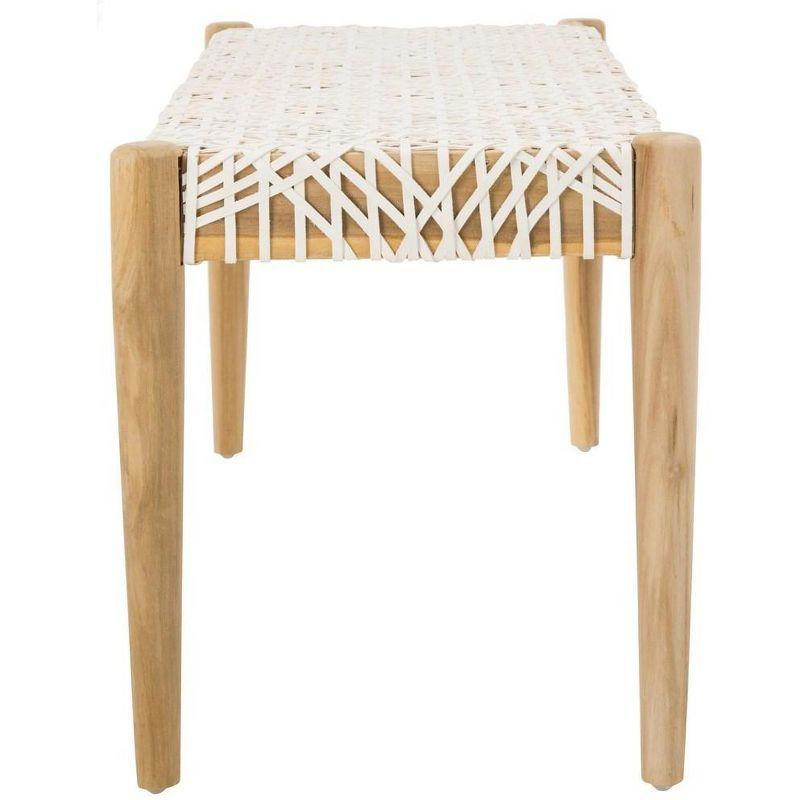 Kazbah 47" Genuine Leather Bench